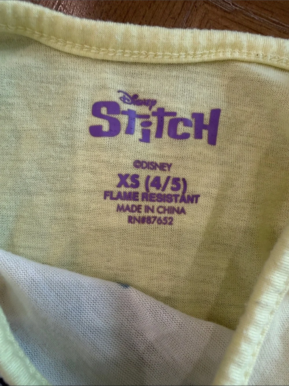 Disney Yellow & Blue Stitch Pajama Set